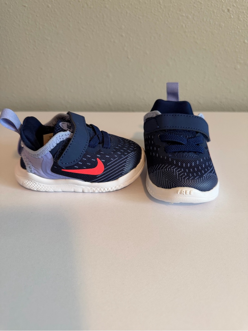 Nike Kids purple and Bright pink Swoosh Athletic Sneakers
